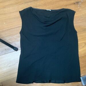 MM La Fleur New York Cowl Neck Black top